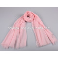 Latest New Design Plain Pink Light Color Wool Scarf,Wool Scarves Wholesale